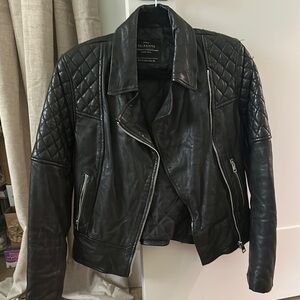 All Saints Black Leather Jacket